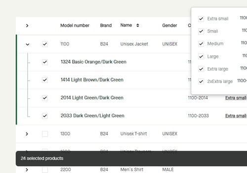 Menu_Products_Publications_Name_Models_ListView_Checkbox_Selected_Expanded