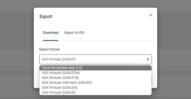 Menu_Products_Publications_Options_DownloadExportToEDI_Export_SelectFormat_Excel