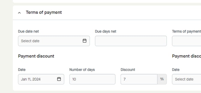 Menu_Finance_InvoiceDraft_Draft_TermsOfPayment_PaymentDiscount_Discount_7_Added