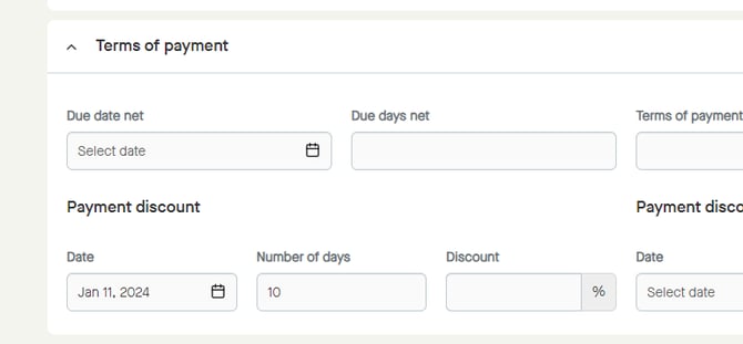 Menu_Finance_InvoiceDraft_Draft_TermsOfPayment_PaymentDiscount_NumberOfDays_10_Added